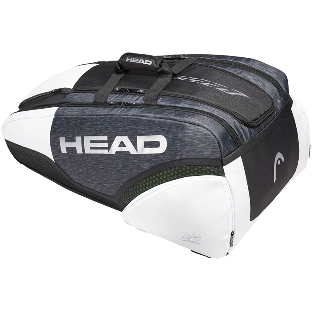 Head Djokovic 12R Monstercombi Bag Black White