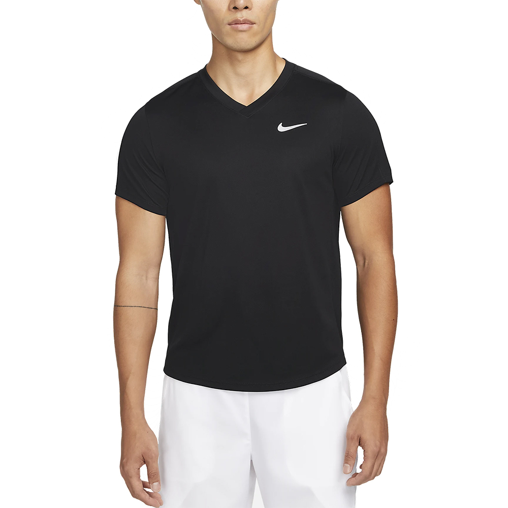 Nike V-neck T-shirt in Black for Men