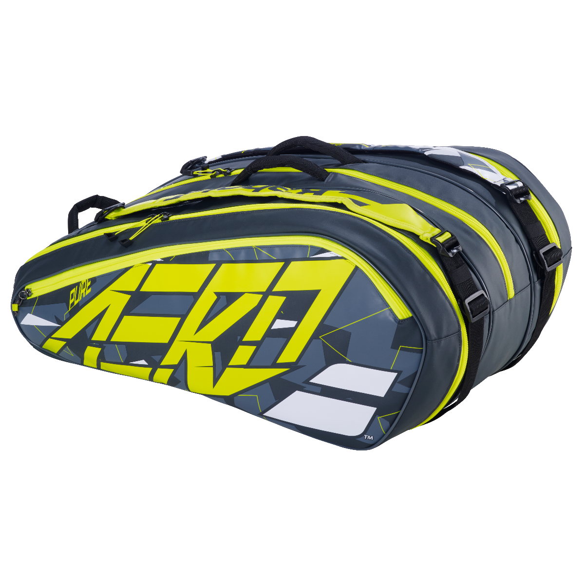 Babolat Pure Aero RH 12 Racquet Bag Grey Yellow White