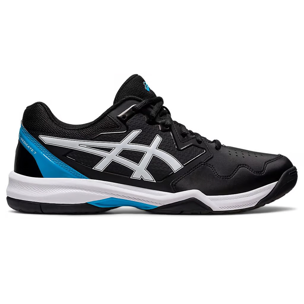 Asics men's gel-dedicate 6 tennis shoes white and black best sale