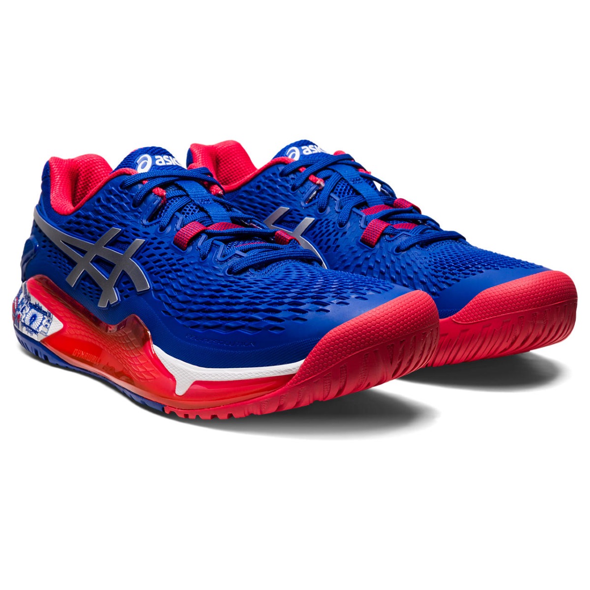 Asics gel resolution 7 gs blue/silver junior shoes hotsell