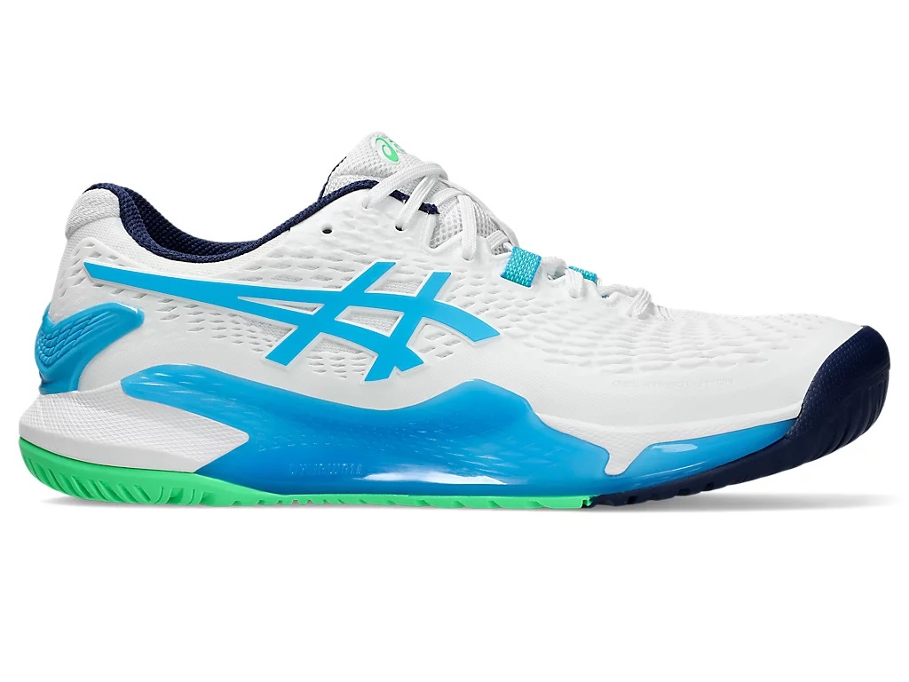 Asics Gel Resolution 9 Men Shoe White Digital Aqua