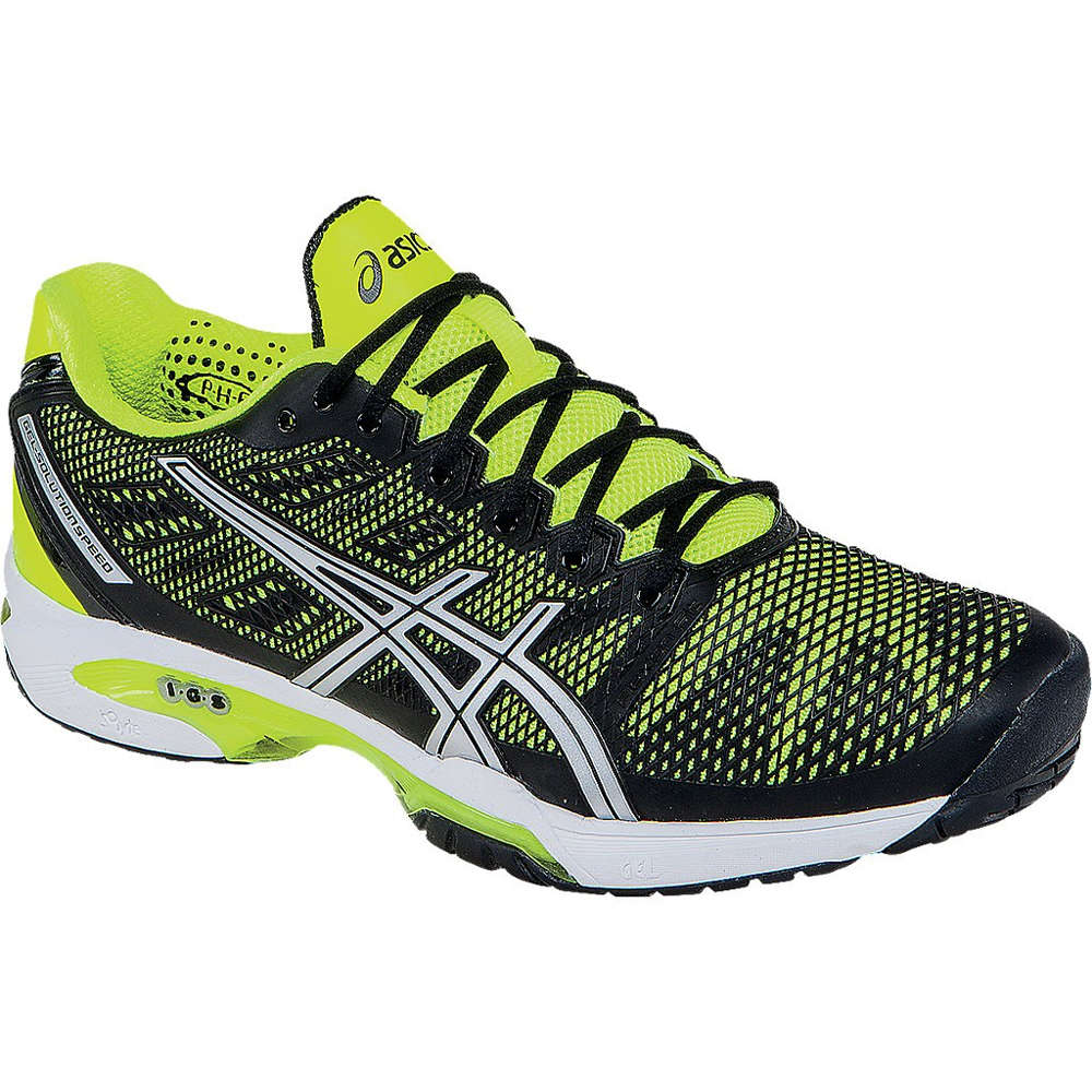 Buy ASICS Gel-Solution Speed 2 Mens Shoe - Onyx, Flash Yellow and Silver Online at Best Price in India