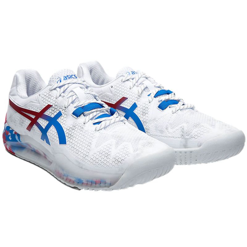 CALZADO ASICS GEL RESOLUTION 8 CLAY DIVE BLUE/WHITE