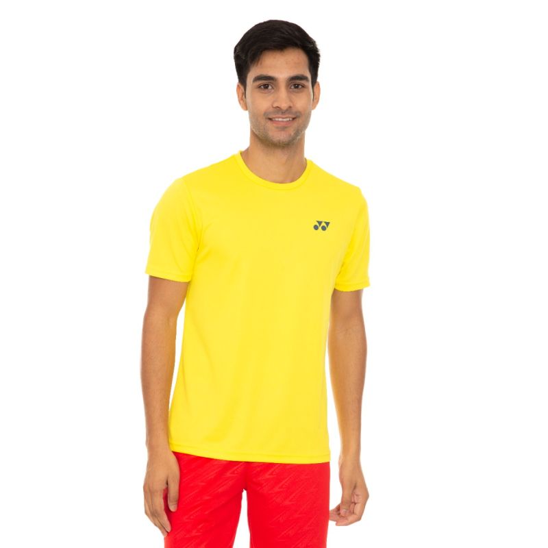 YONEX Round Neck Men s T Shirt Blazing Yellow Gilbratar Sea