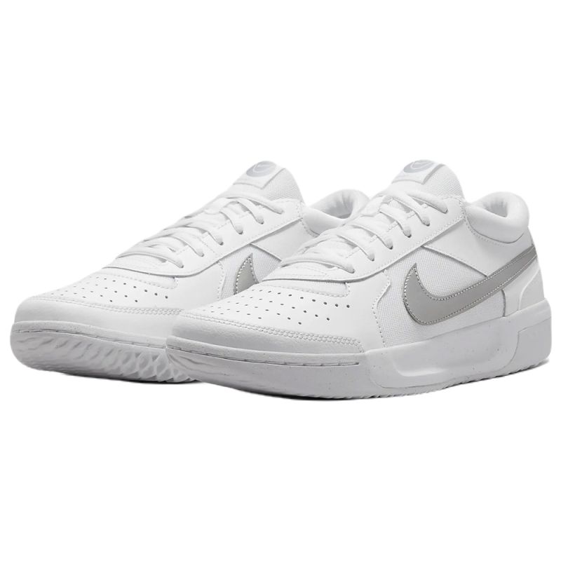 Nike Court Zoom Lite 3 Women's Shoe - White & Mettalic Silver