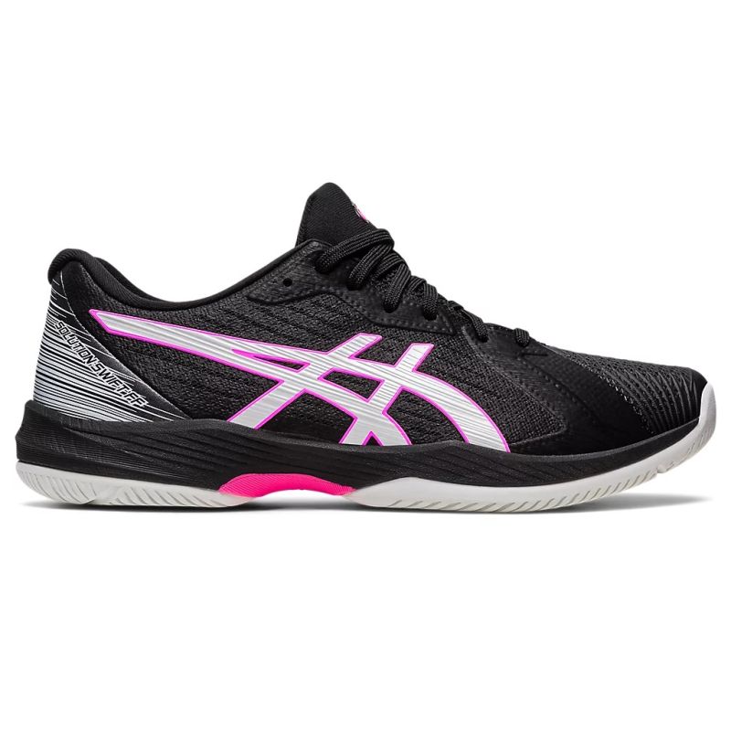 Asics black hot sale and pink