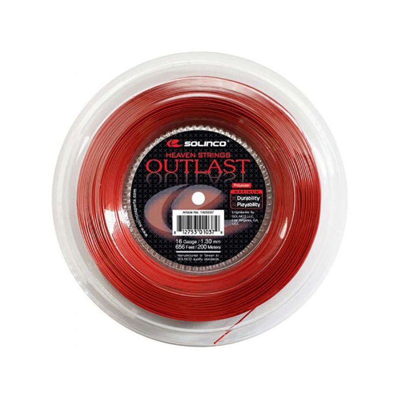 Buy Solinco Outlast 16 String Reel (200 m) - Red online at Best Price in  India 