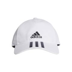 Adidas Six-Panel 3-Stripes Climalite Cap - White