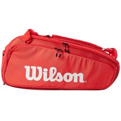 Wilson Super Tour 15 Racquet Bag - Red