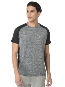 Lotto Fit IV Crew Men's T-Shirt - Grey Melange & Black