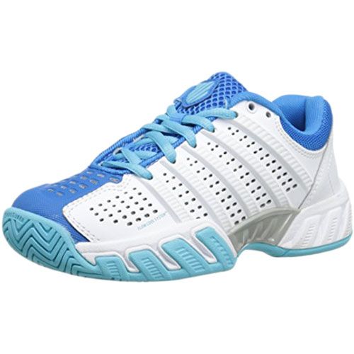 K-Swiss Big Shot Light 2.5 Womens Tennis Shoes UK 4 New with Box White/Blue