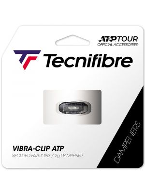 Tecnifibre Vibra Clip ATP Logo Vibration Dampener (1 pc) - Black