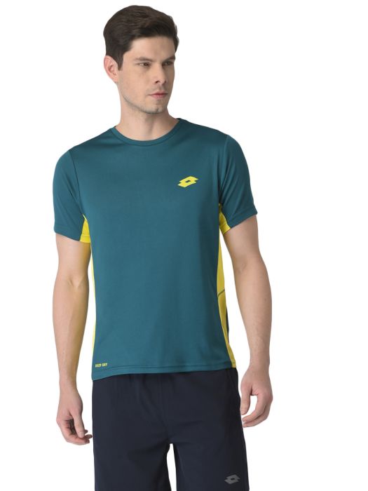 Lotto MSP V Crew Men's T-Shirt - Green & Blue Slate - 5