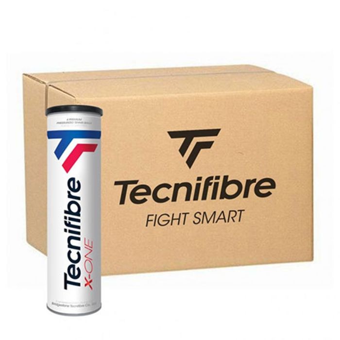 Tecnifibre X-One Balls Carton (24 Cans of 4-Ball) - 1