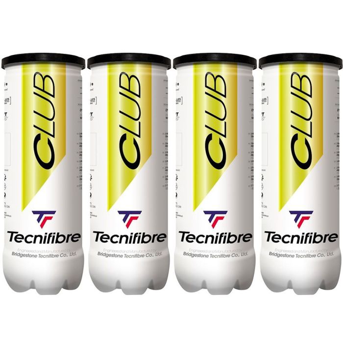 Tecnifibre Club Balls Dozen (4 Cans) - 1