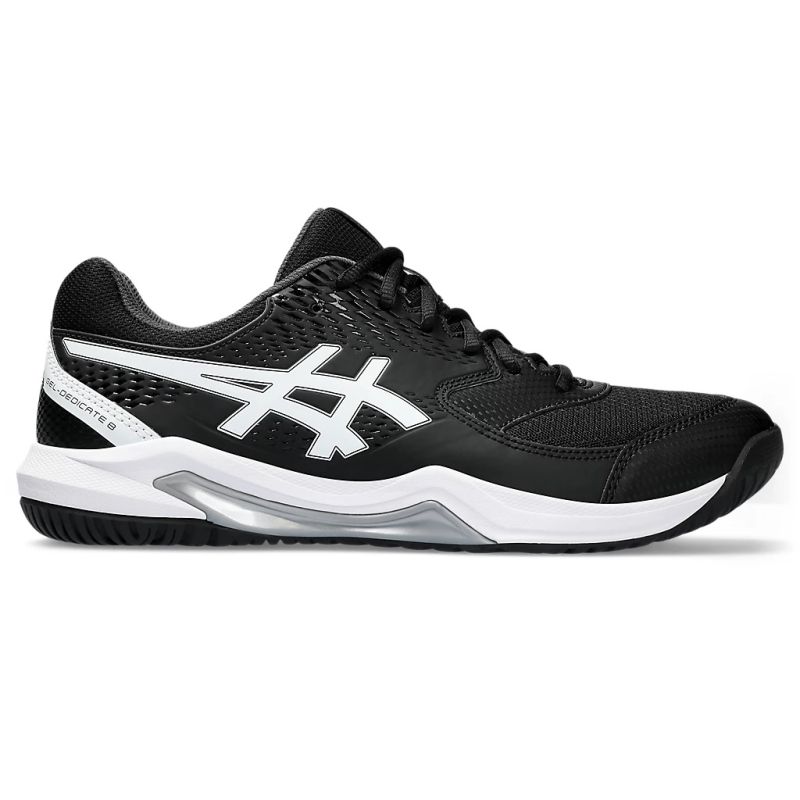 ASICS GEL DEDICATE 8 MEN SHOE BLACK WHITE