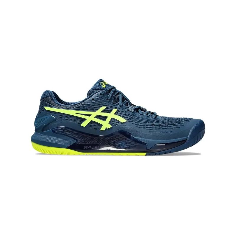 Asics Gel Resolution 9 Men Shoe Mako Blue Safety Yellow