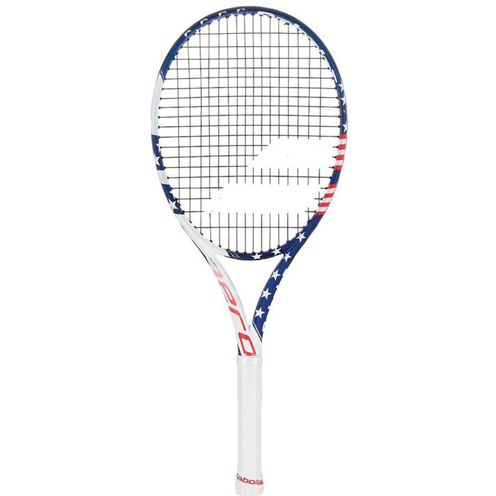 Babolat Pure Aero US White Blue Used Tennis Racquet 8 10