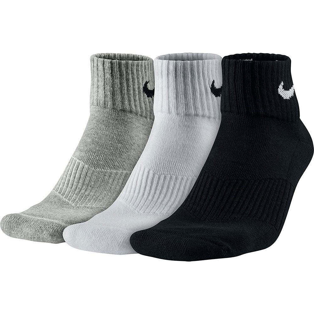 Nike Cushion Quarter Socks Multi Colour Set of 3 pairs