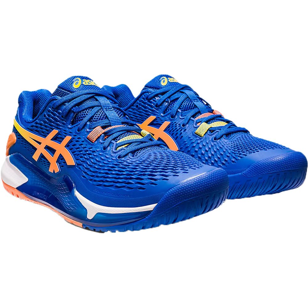 ASICS Gel Resolution 9 Men s Shoe Tuna Blue Sun Peach