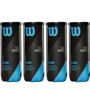 Wilson Tour Premier Balls Dozen (4 Cans)