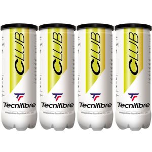 Tecnifibre Club Balls Dozen (4 Cans)