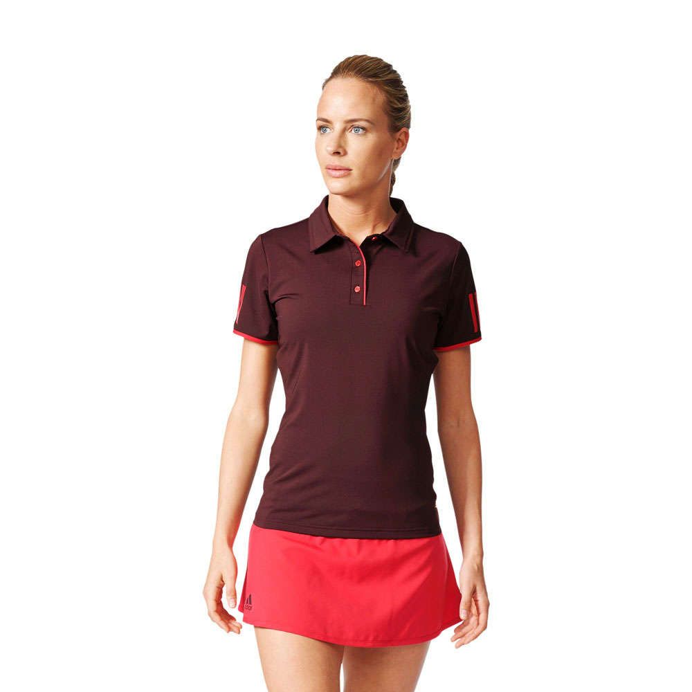 Burgundy adidas clearance shirt women's