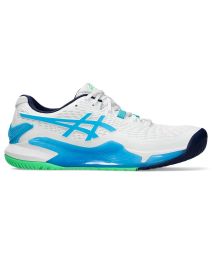 Asics Gel-Resolution 9 Men Shoe - White-Digital Aqua