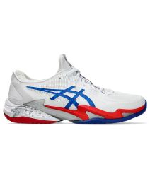 Asics Court FF 3 Novak Men Shoe - White-Asics Blue