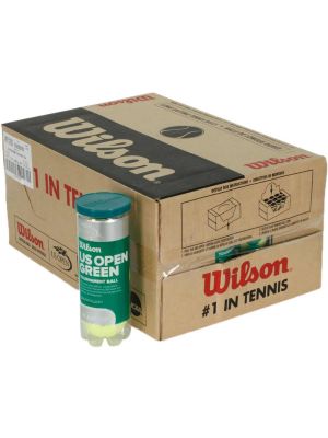 Wilson US Open Green Tournament Balls Carton (24 Cans)