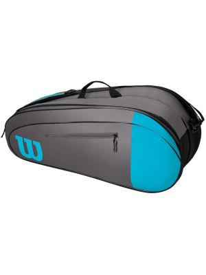 Wilson Team 6 Racquet Bag - Blue & Grey