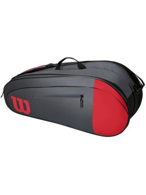 Wilson Team 6 Racquet Bag - Red & Grey