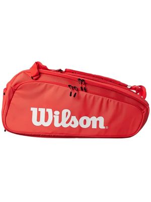 Wilson Super Tour 15 Racquet Bag - Red