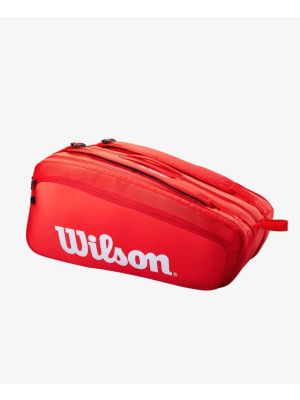 Wilson Super Tour 15 Racquet Bag - Red