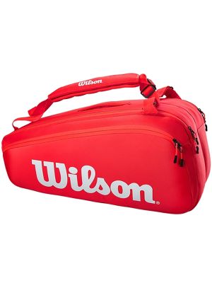 Wilson Super Tour 9 Racquet Bag - Red