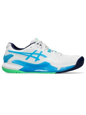 Asics Gel-Resolution 9 Men Shoe - White-Digital Aqua