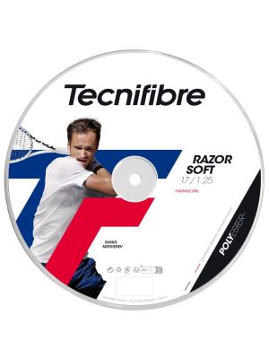 Tecnifibre Razor Soft 17 String Reel (200 m) - Black