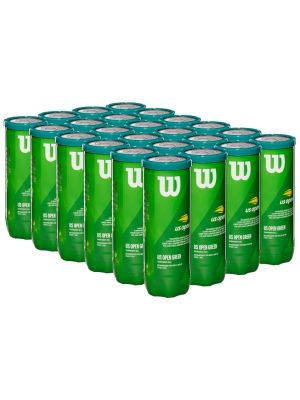 Wilson US Open Green Tournament Balls Carton (24 Cans)